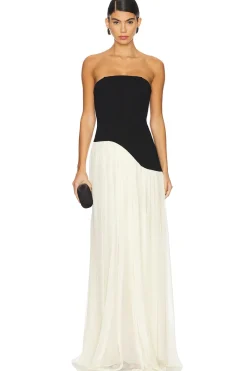 Online Alice Strapless Gown Dresses