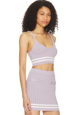 Online Alize Cropped Knit Tank Tops