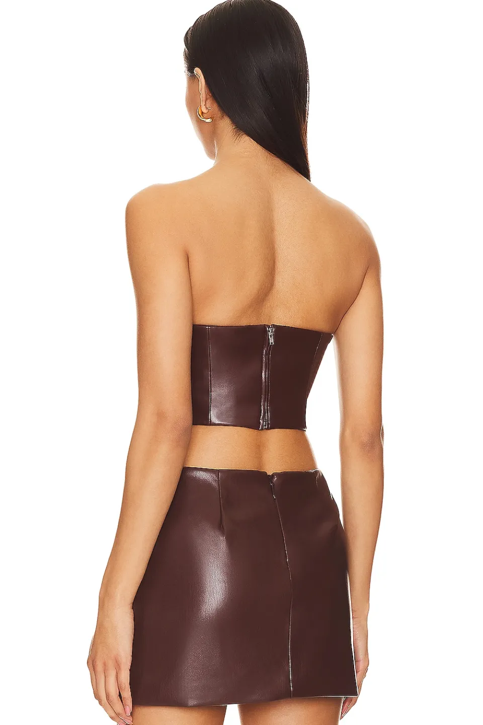 Hot Ana Faux Leather Top Tops