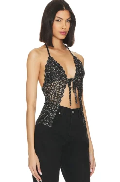 Sale Arian Halter Tie Top Tops