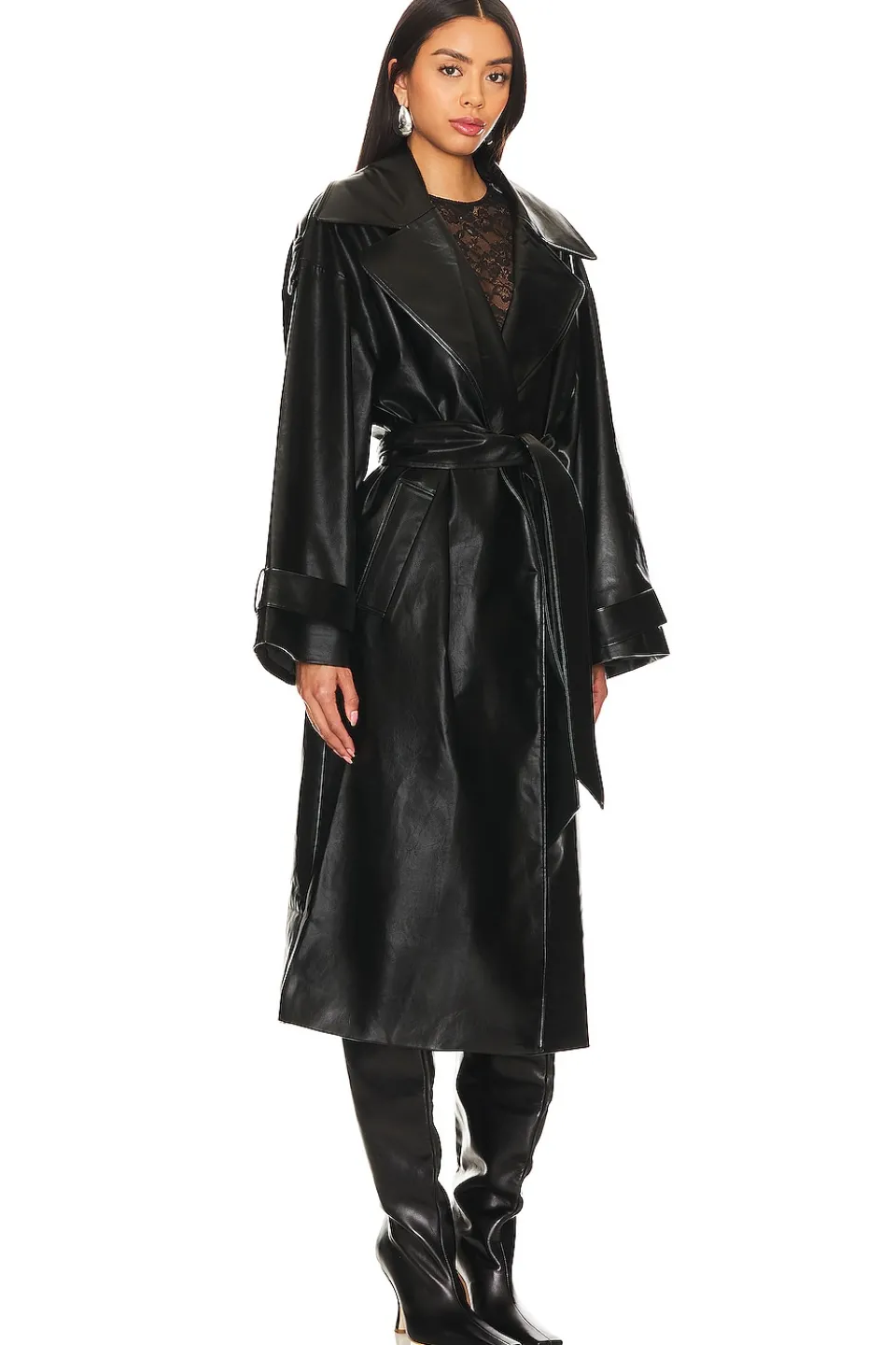 Fashion Barrett Faux Leather Coat Jackets & Coats