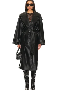 New Barrett Faux Leather Coat Leather