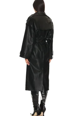 New Barrett Faux Leather Coat Leather