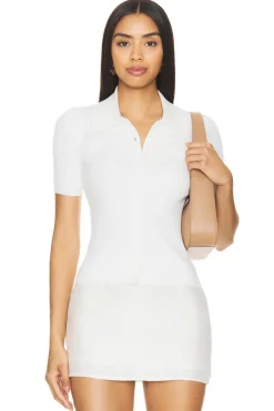 Sale Barrie Short Sleeve Polo Cardigan Tops