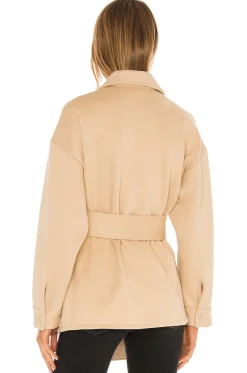 Discount Belted Utility Fleece Jacket Jackets & Coats