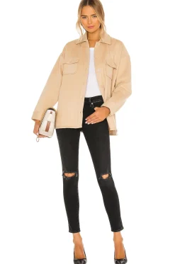 Discount Belted Utility Fleece Jacket Jackets & Coats