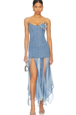 Discount Britney Maxi Dress Denim