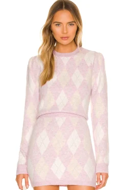 New Casey Lurex Argyle Sweater Sweaters & Knits