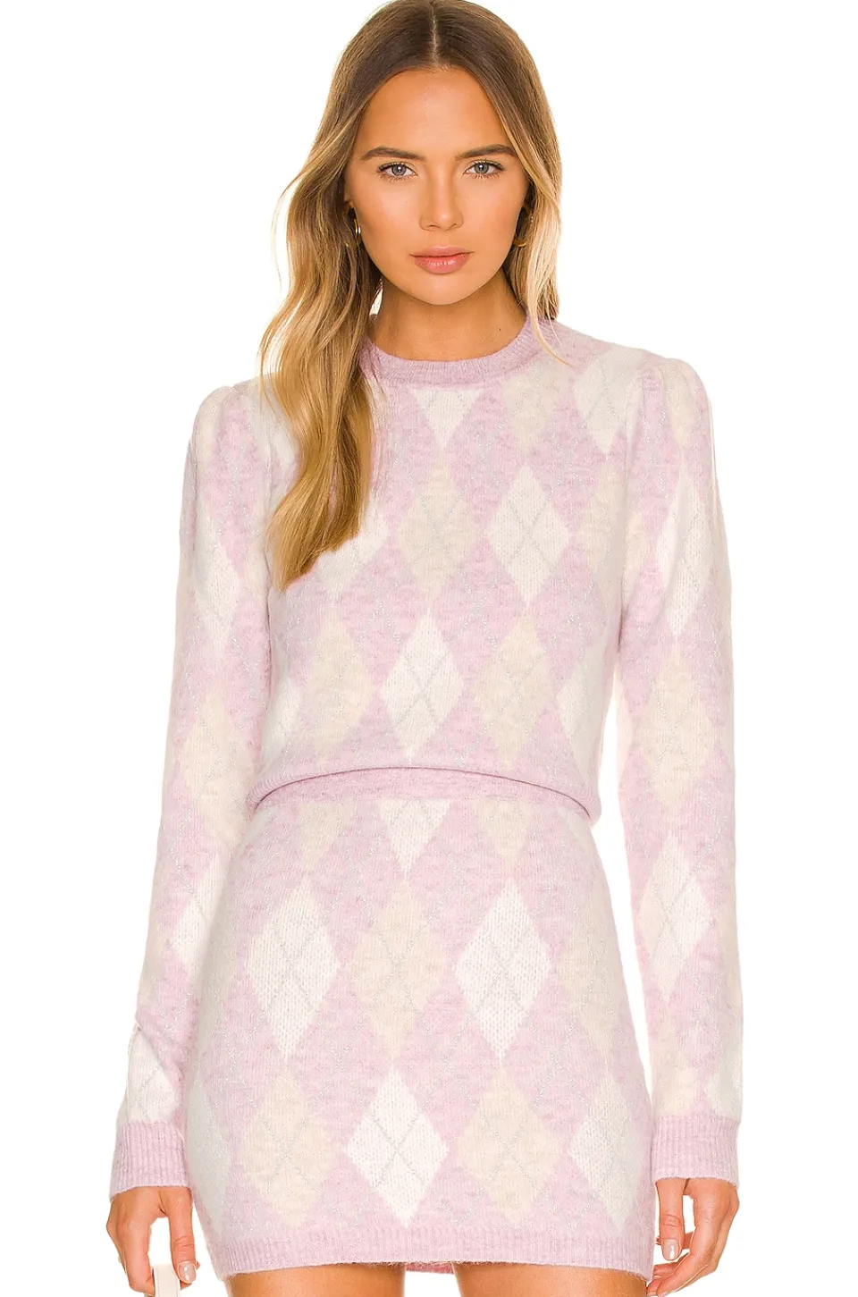 New Casey Lurex Argyle Sweater Sweaters & Knits