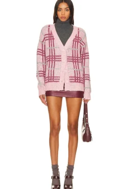 Clearance Damia Plaid Cardigan Sweaters & Knits
