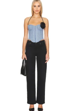Online Domino Bustier Top Tops