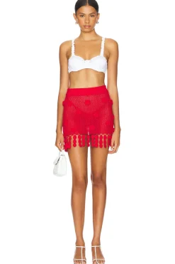 Sale Domitilla Crochet Mini Skirt Skirts
