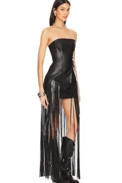 Sale Dutton Faux Leather Dress Leather