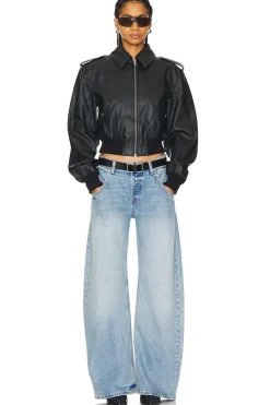 Clearance Dylan Faux Leather Bomber Jacket Jackets & Coats
