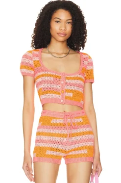 Clearance Eliava Crochet Cardigan Tops