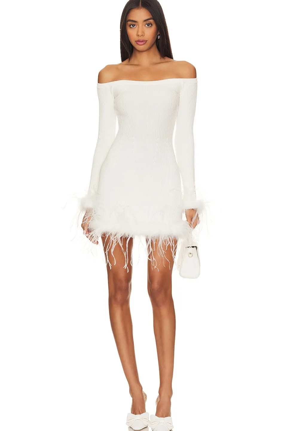 Outlet Ellerie Feather Knit Mini Dress Dresses