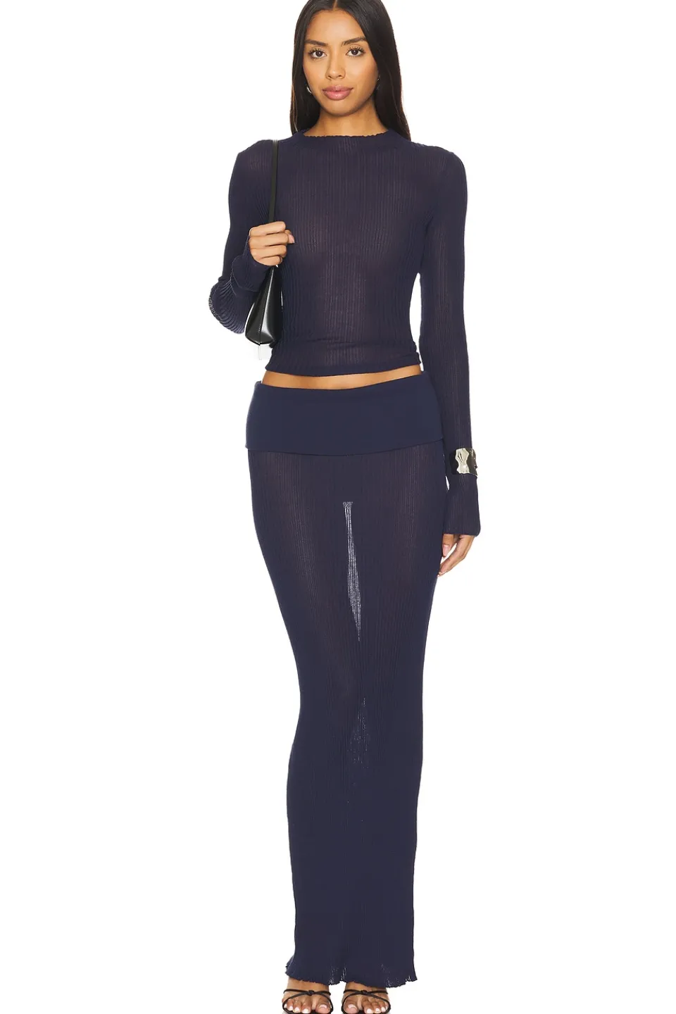 Outlet Ellison Sheer Maxi Skirt Skirts