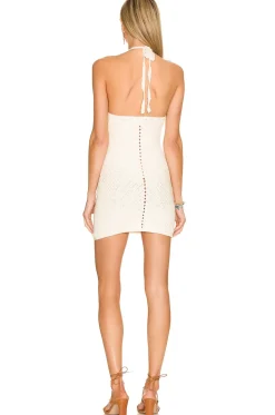 Discount Equator Crochet Halter Dress Dresses