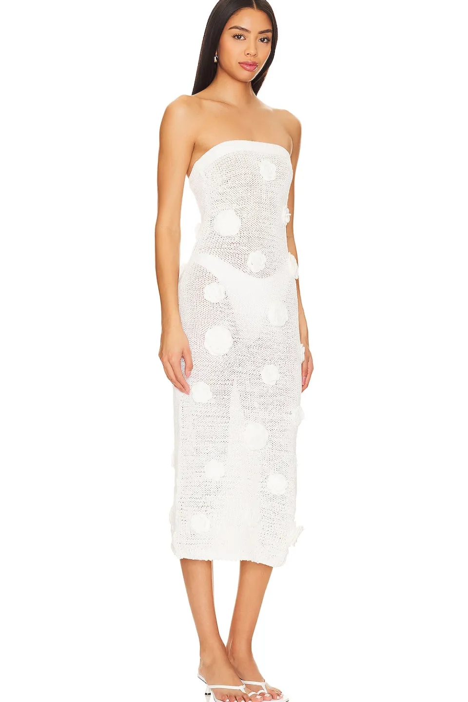 Clearance Everla Rosette Midi Dress Dresses