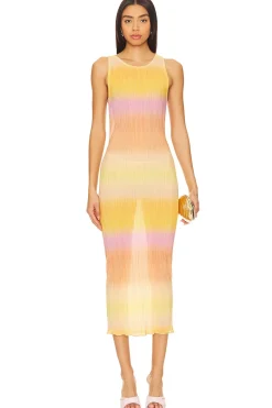Outlet Giada Sheer Midi Dress Dresses