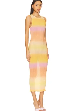 Outlet Giada Sheer Midi Dress Dresses