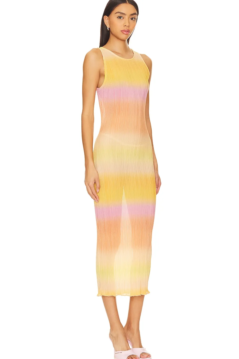 Outlet Giada Sheer Midi Dress Dresses