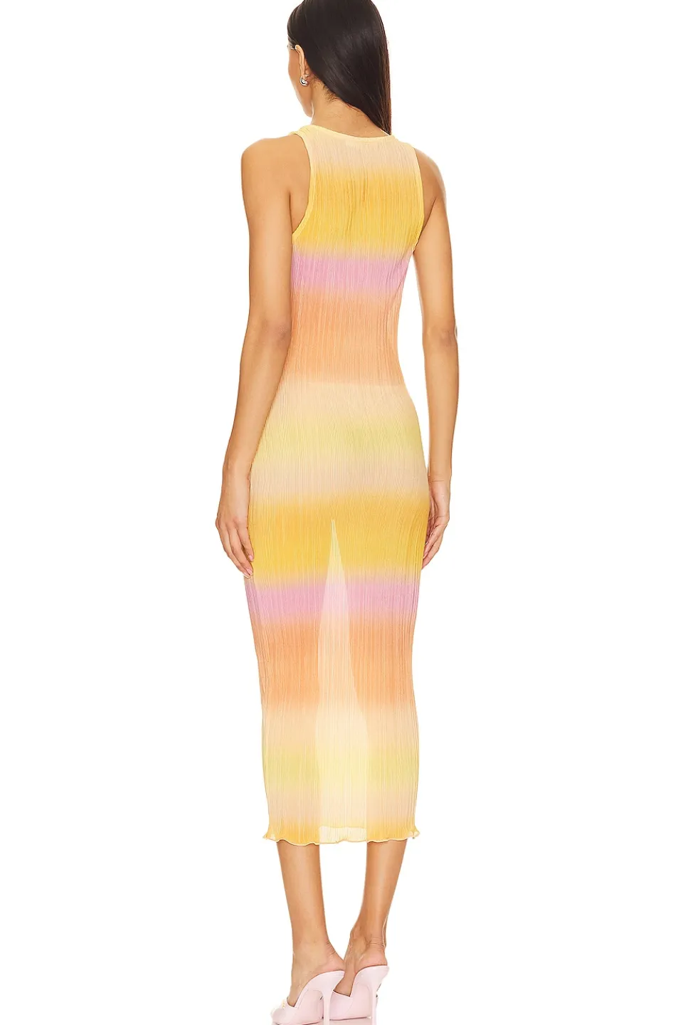 Outlet Giada Sheer Midi Dress Dresses