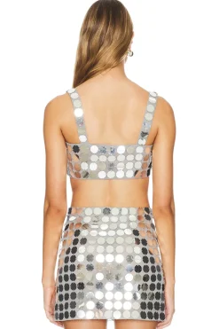 Hot Gilles Sequin Crop Top Tops