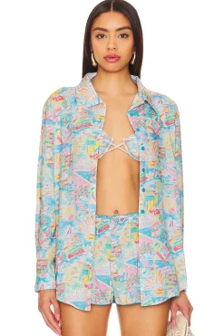 Clearance Groovy Delight Shirt Tops