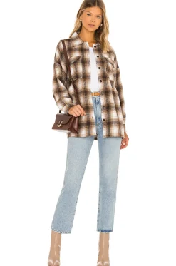 Hot Harlow Flannel Shacket Tops