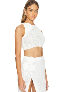 Hot Joya Rosette Top Tops