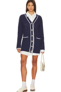 Fashion Julienne Cable Knit Dress Dresses