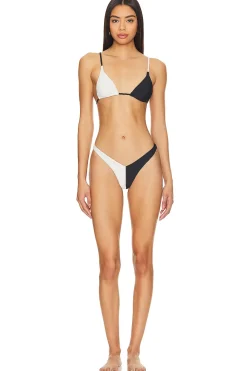 Online Kimo Contrast Triangle Bottom Swimsuits & Cover-ups