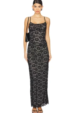 Outlet Leila Sheer Gown Dresses