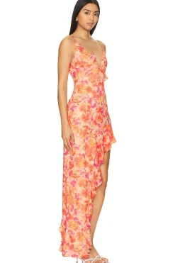 Clearance Lilo Asymmetrical Maxi Dress Dresses