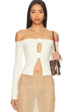 Outlet Liora Rosette Sweater Tops