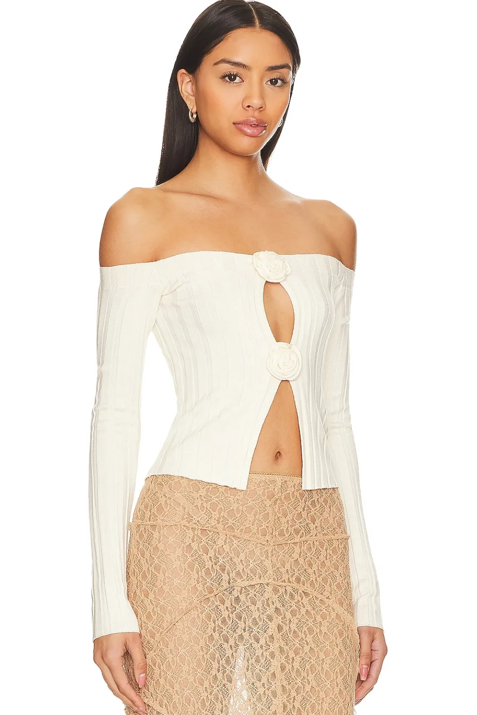 Outlet Liora Rosette Sweater Tops