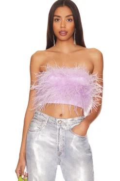 Sale Marianne Feather Crop Top Tops