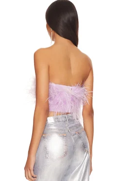 Sale Marianne Feather Crop Top Tops