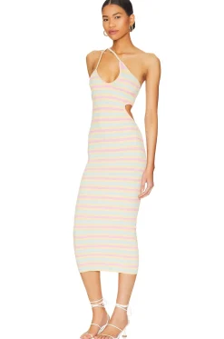 Sale Nadira Cut Out Midi Knit Dress Dresses