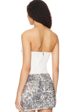 Best Nova Faux Leather Bustier Tops