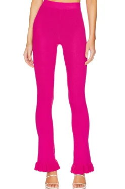 Hot Razi Ruffle Knit Pant Pants