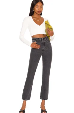 Outlet Reece High Rise Slim Straight Denim