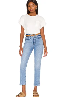 Fashion Reece High Rise Slim Straight Denim