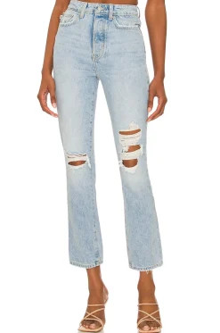 Hot Reece High Rise Slim Straight Denim