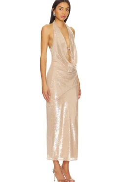 Fashion Stevie Sequin Midi Dress Dresses