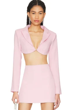 Sale Tia Embellished Cropped Blazer Jackets & Coats