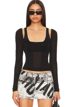 Discount Ula Sheer Top Tops
