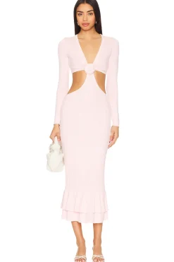 Hot Wrenna Rosette Midi Dress Dresses