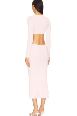 Hot Wrenna Rosette Midi Dress Dresses